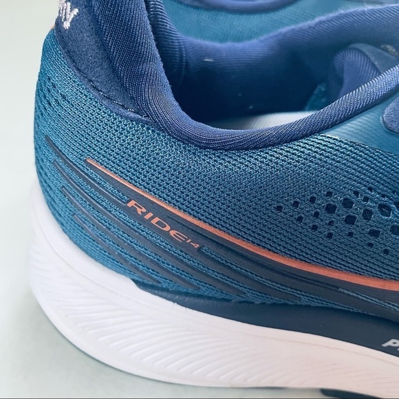 Saucony Ride14 Women’s FORMFIT PWRRUN Running Shoes Sneakers Navy Blue 6.5 - Picture 8 of 9